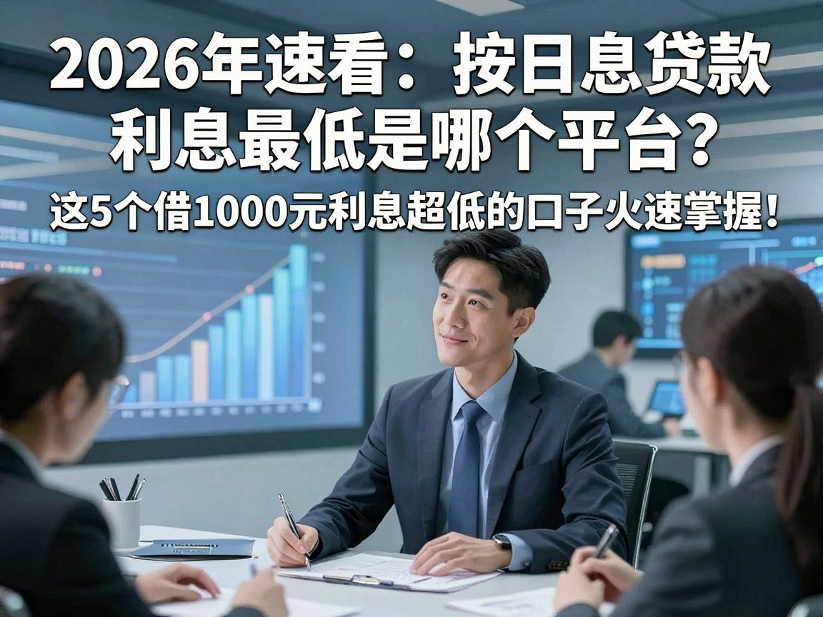 2026年速看：按日息贷款利息最低是哪个平台？这5个借1000元利息超低的口子火速掌握！