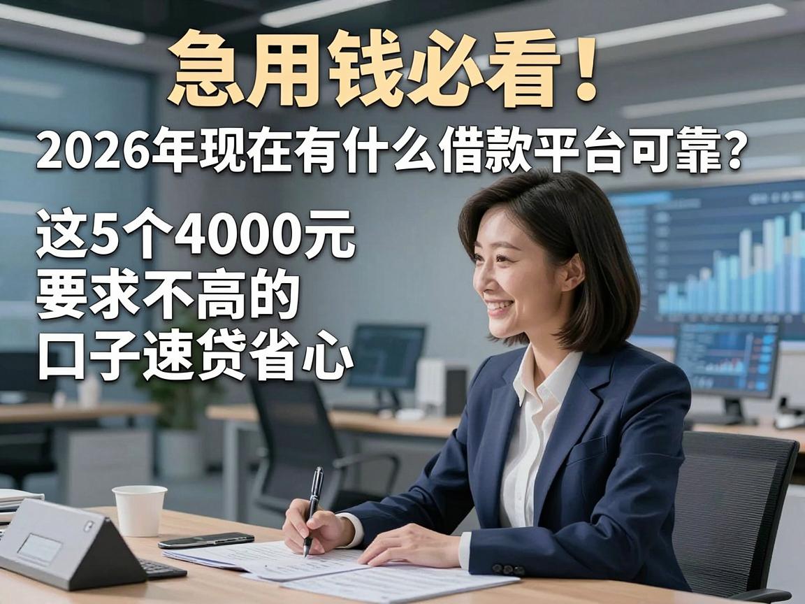 急用钱必看！2026年现在有什么借款平台可靠？这5个4000元要求不高的口子速贷省心