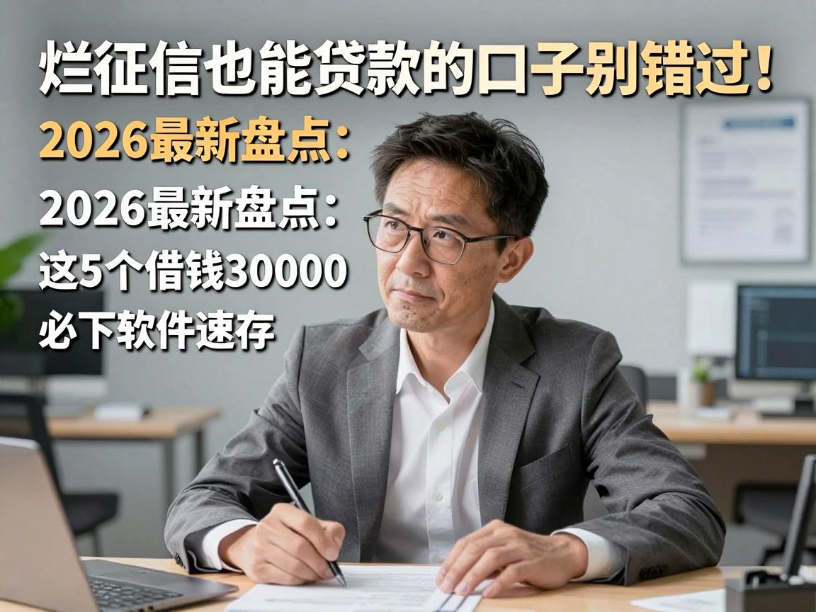 烂征信也能贷款的口子别错过！2026最新盘点：这5个借钱30000必下软件速存
