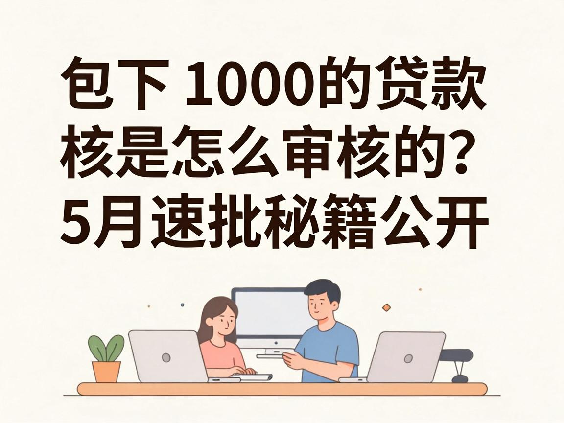 包下1000的贷款审核是怎么审核的？5月速批秘籍公开，这5个借钱要求不高的口子应急必看