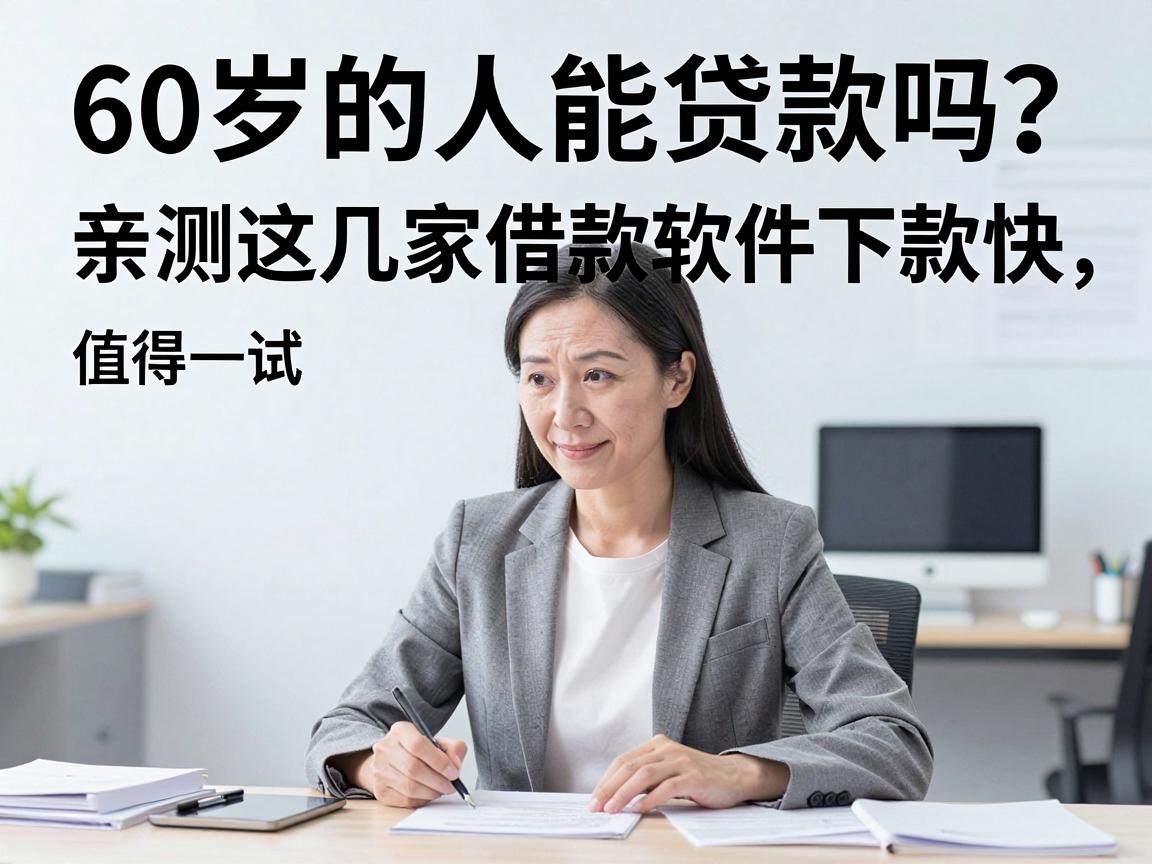 60岁的人能贷款吗？亲测这几家借款软件下款快，值得一试