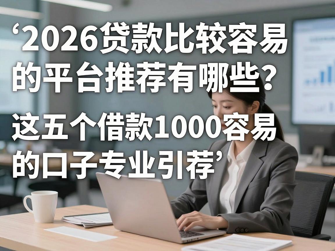 2026贷款比较容易的平台推荐有哪些?这五个借款1000容易的口子专业引荐!