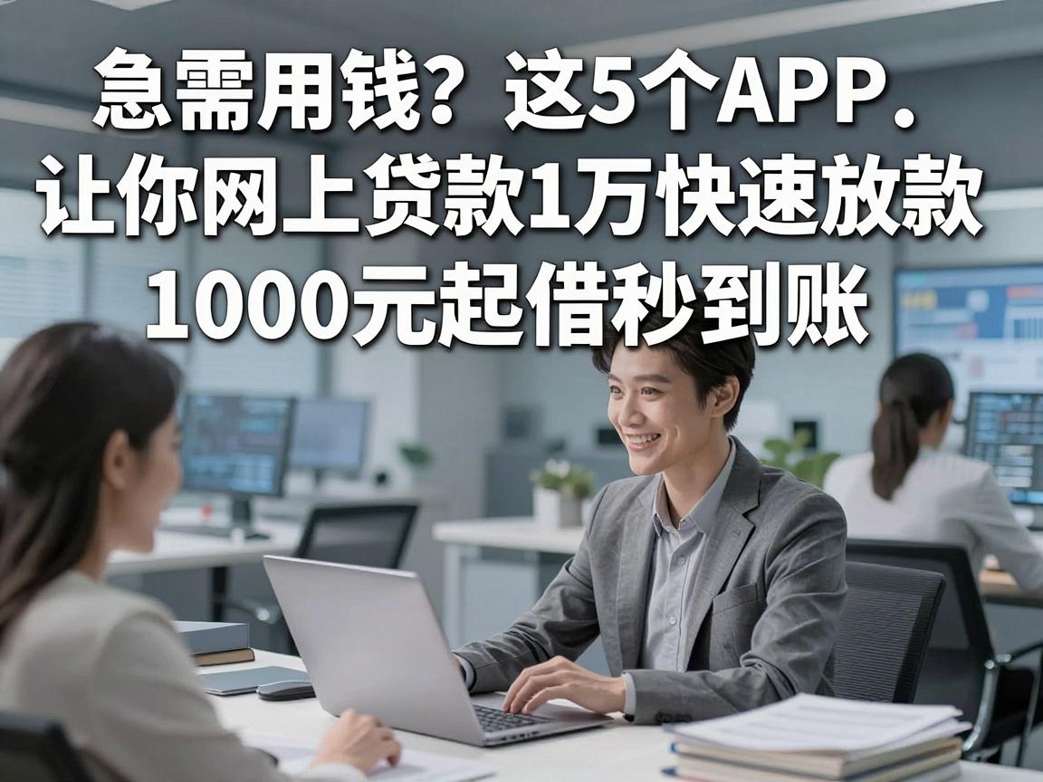 急需用钱？这5个APP让你网上贷款1万快速放款，1000元起借秒到账！