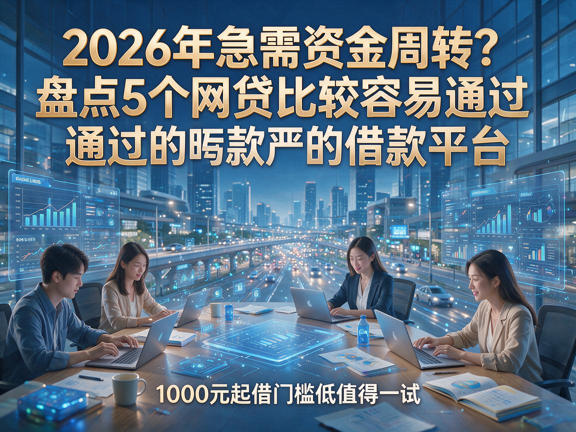 2026年急需资金周转？盘点5个网贷比较容易通过的借款平台，1000元起借门槛低值得一试！