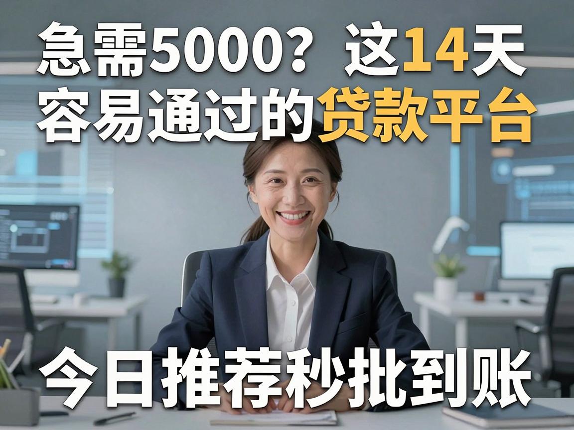 急需5000？这14天容易通过的贷款平台，今日推荐秒批到账！