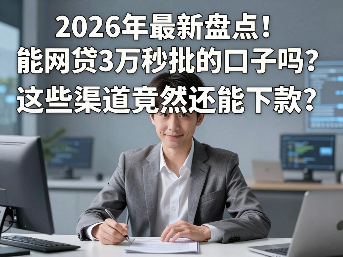 2026年最新盘点！能网贷3万秒批的口子吗？这些渠道竟然还能下款！