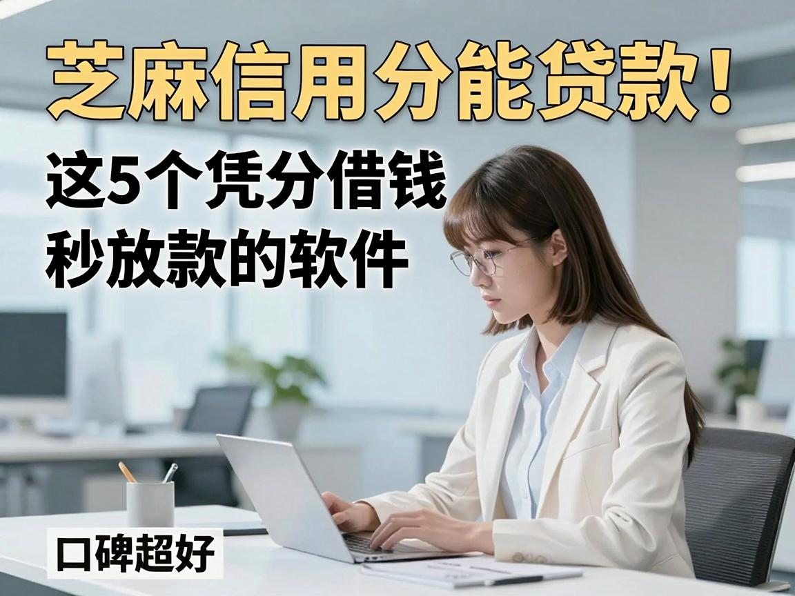 芝麻信用分能贷款！这5个凭分借钱秒放款的软件口碑超好