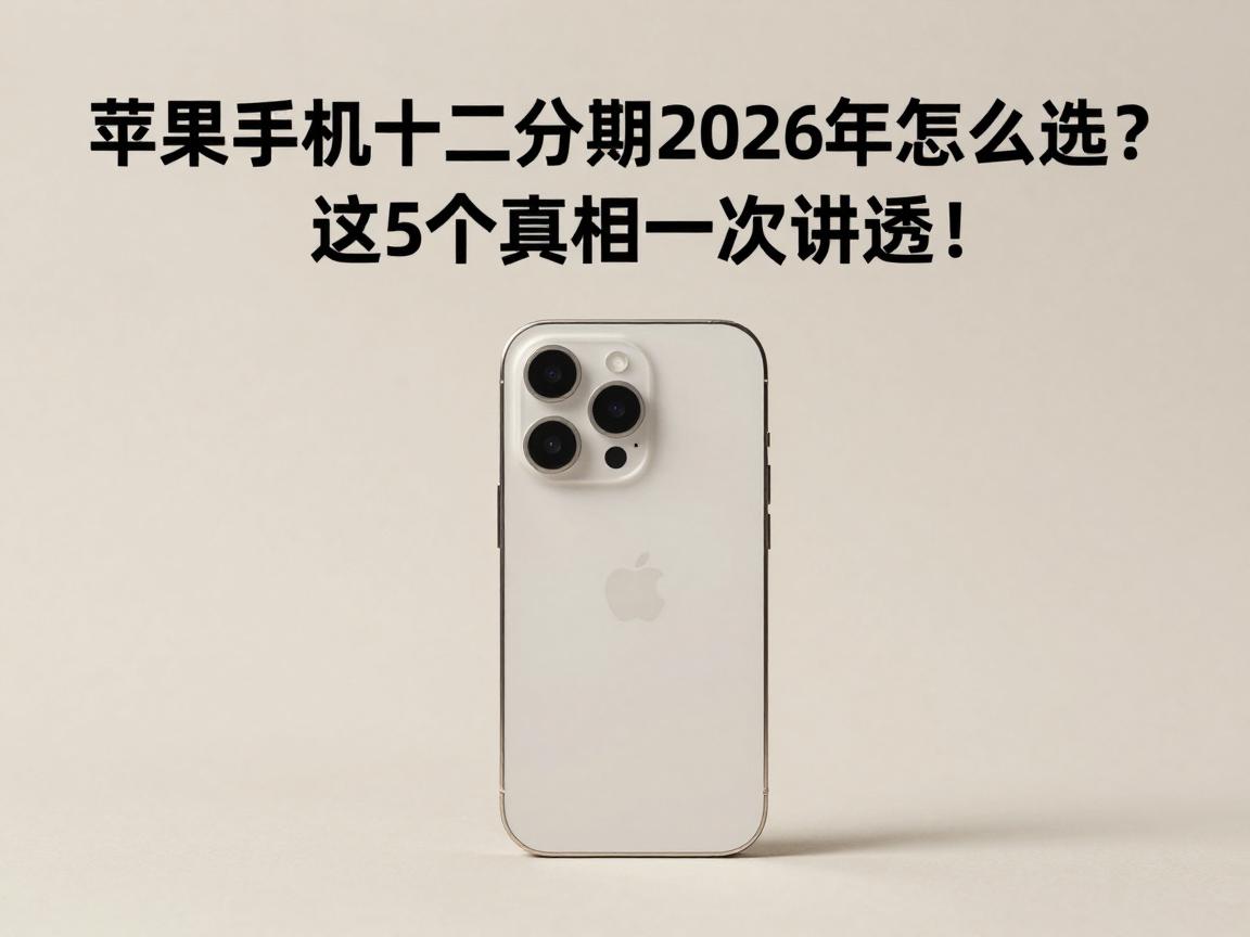 苹果手机十二分期2026年怎么选？这5个真相一次讲透！