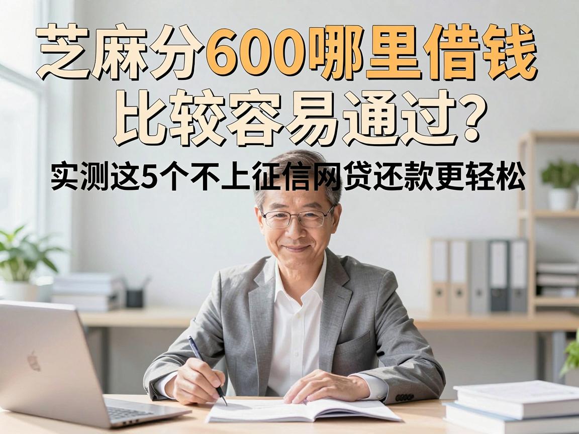 芝麻分600哪里借钱比较容易通过？实测这5个不上征信网贷还款更轻松