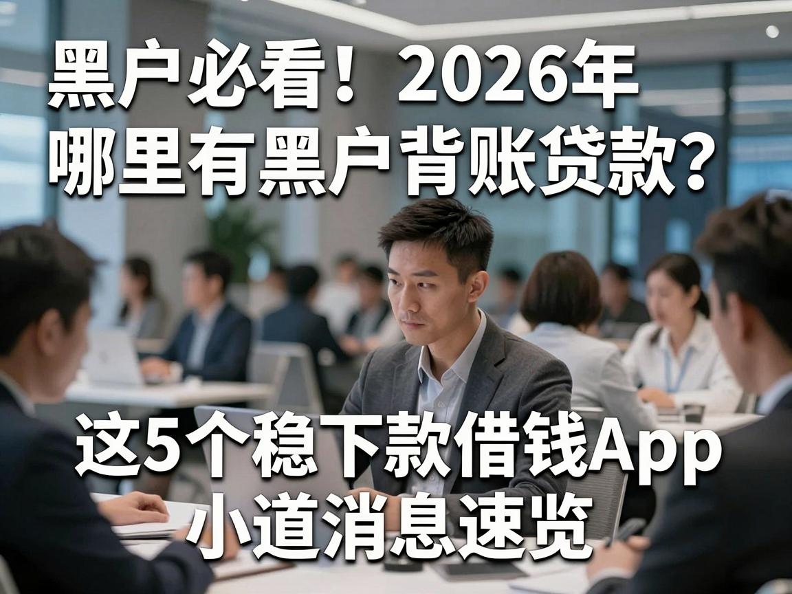黑户必看！2026年哪里有黑户背账贷款？这5个稳下款借钱App小道消息速览
