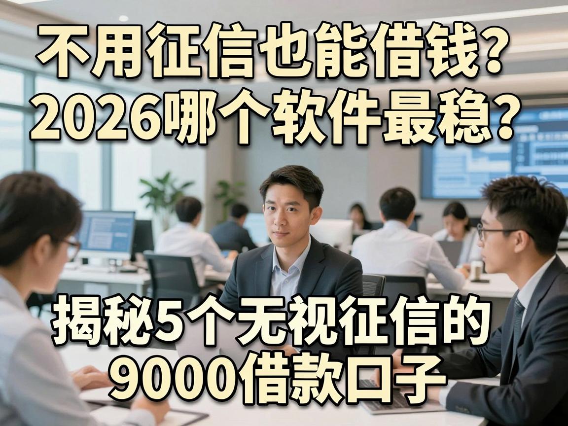 不用征信也能借钱？2026哪个软件最稳？揭秘5个无视征信的9000借款口子