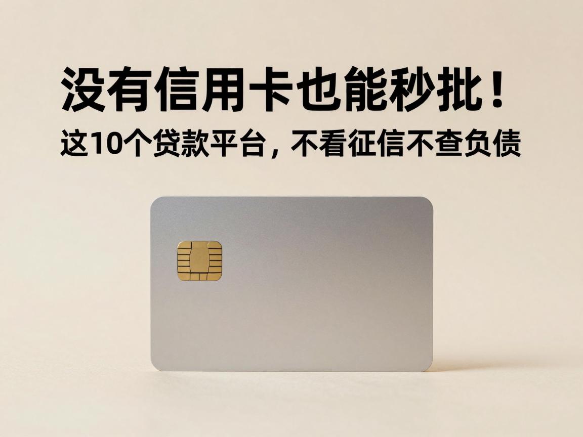 没有信用卡也能秒批！这10个贷款平台，不看征信不查负债，急用钱必收藏