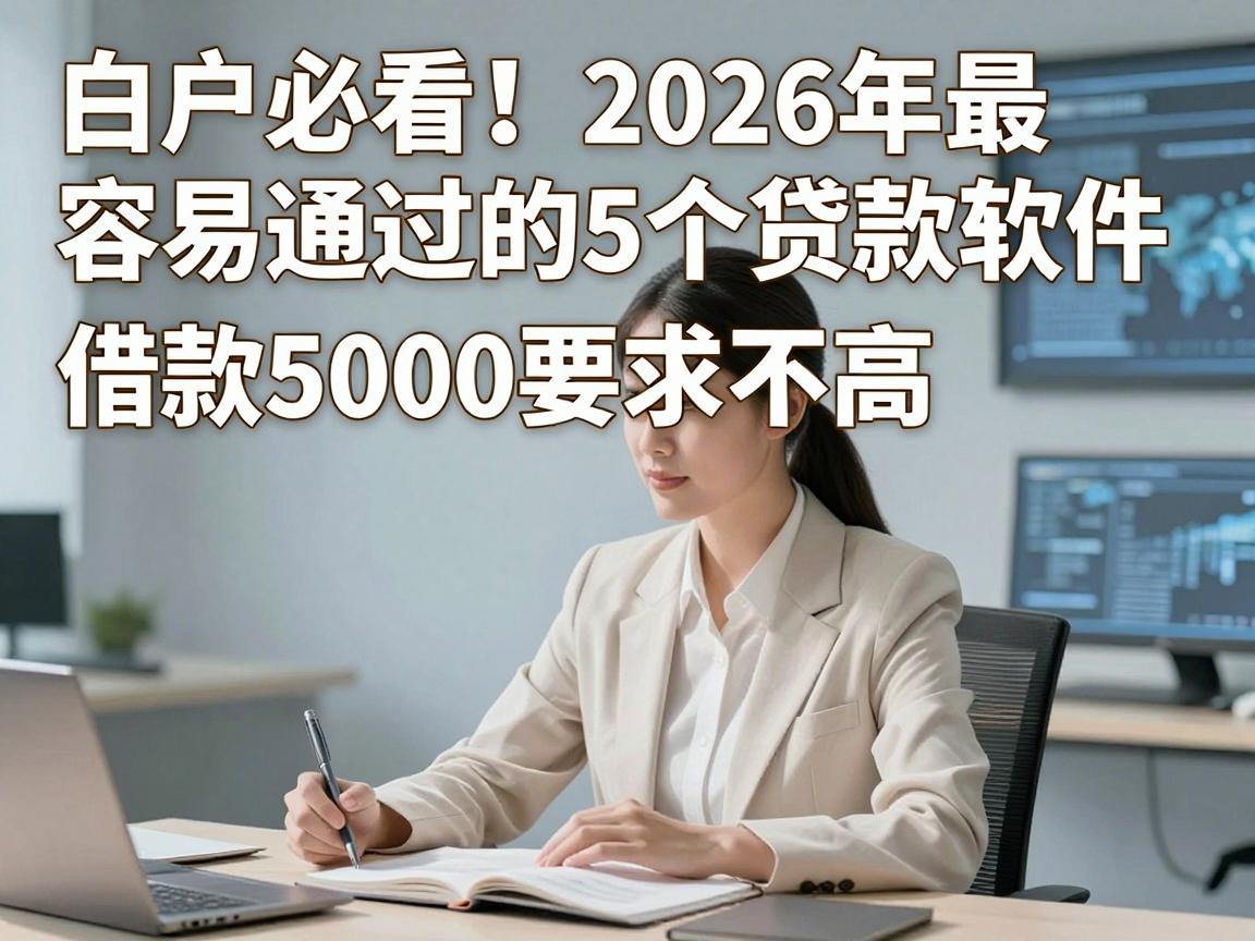 白户必看！2026年最容易通过的5个贷款软件，借款5000要求不高