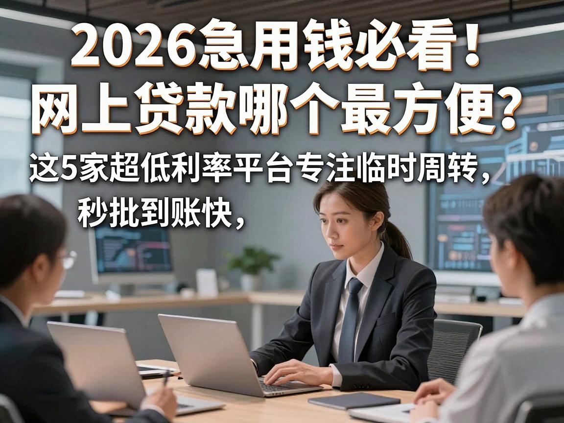 2026急用钱必看！网上贷款哪个最方便？这5家超低利率平台专注临时周转，秒批到账快