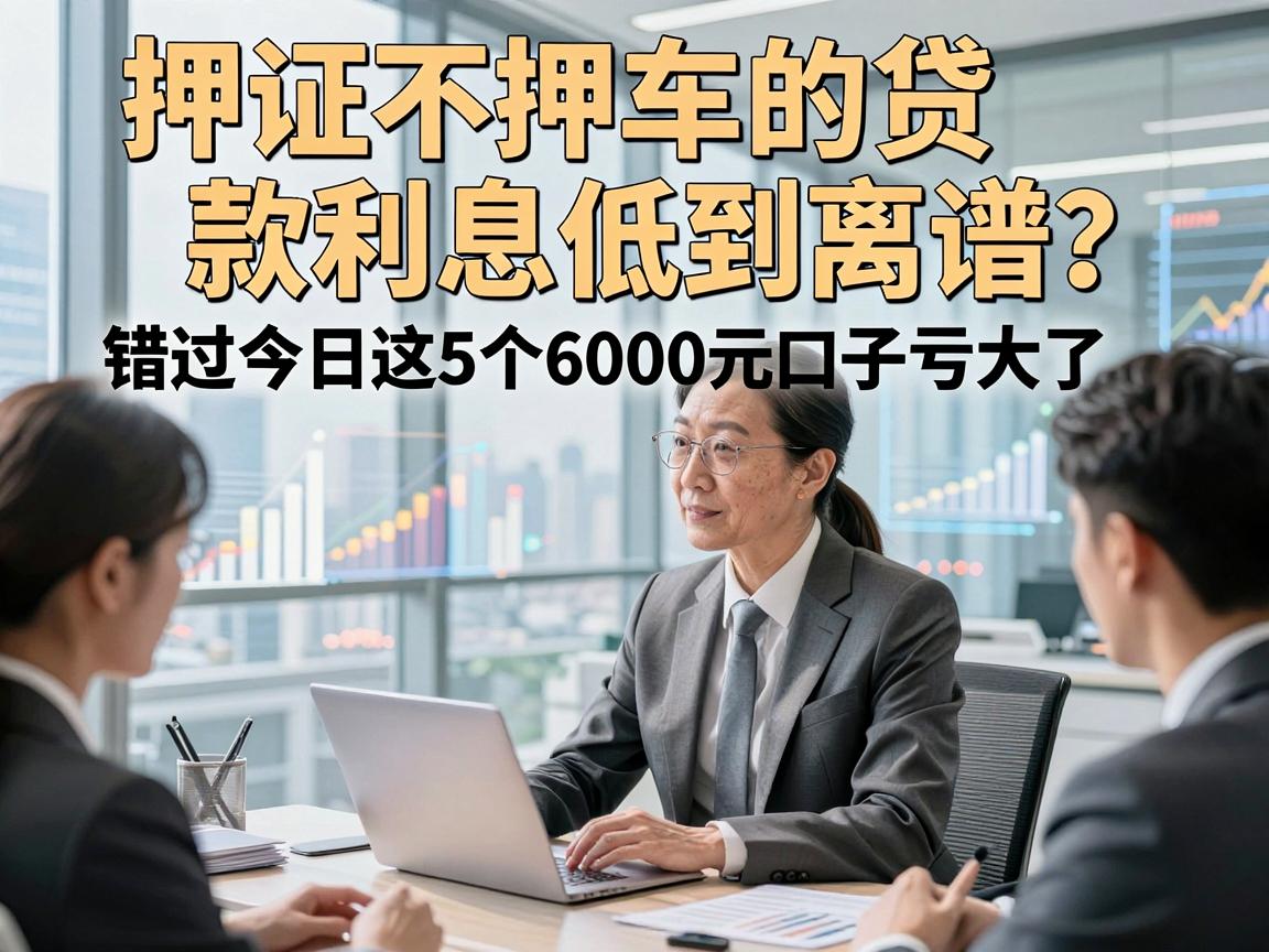 押证不押车的贷款利息低到离谱？错过今日这5个6000元口子亏大了！