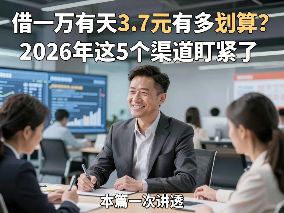 借一万一天3.7元有多划算？2026年这5个渠道盯紧了，本篇一次讲透！