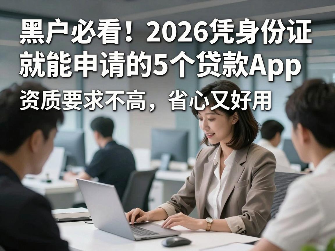 黑户必看！2026凭身份证就能申请的5个贷款App，资质要求不高省心又好用