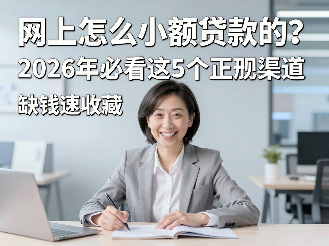 网上怎么小额贷款的？2026年必看这5个正规渠道，缺钱速收藏！