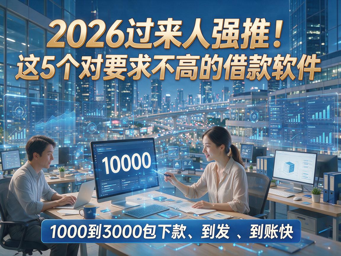 2026过来人强推！这5个对要求不高的借款软件，1000到3000包下款、到账快！