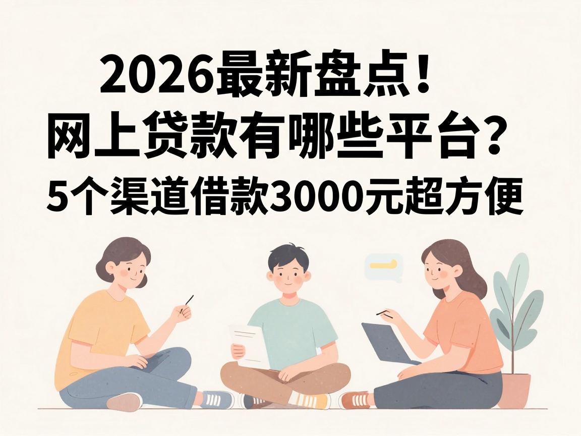 2026最新盘点！网上贷款有哪些平台？这5个渠道借款3000元超方便