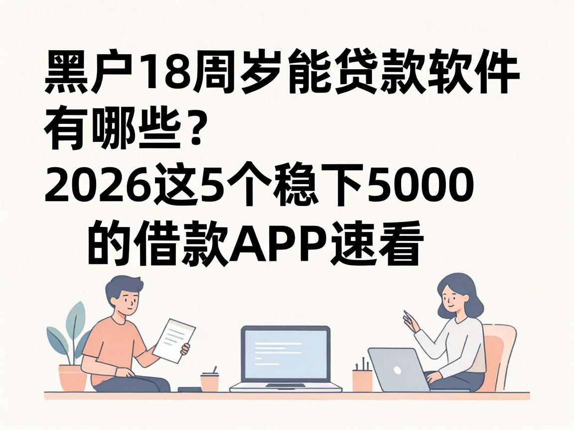 黑户18周岁能贷款软件有哪些？2026这5个稳下5000的借款APP速看