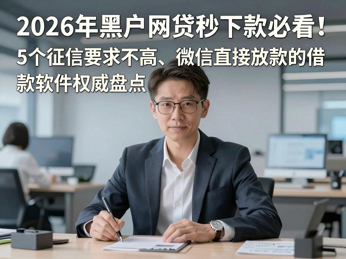 2026年黑户网贷秒下款必看！5个征信要求不高、微信直接放款的借款软件权威盘点