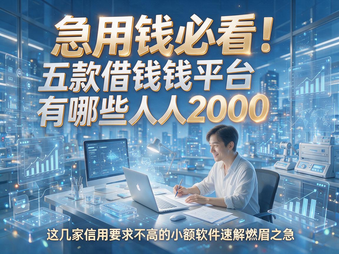 急用钱必看！五款借钱平台有哪些人人2000，这几家信用要求不高的小额软件速解燃眉之急
