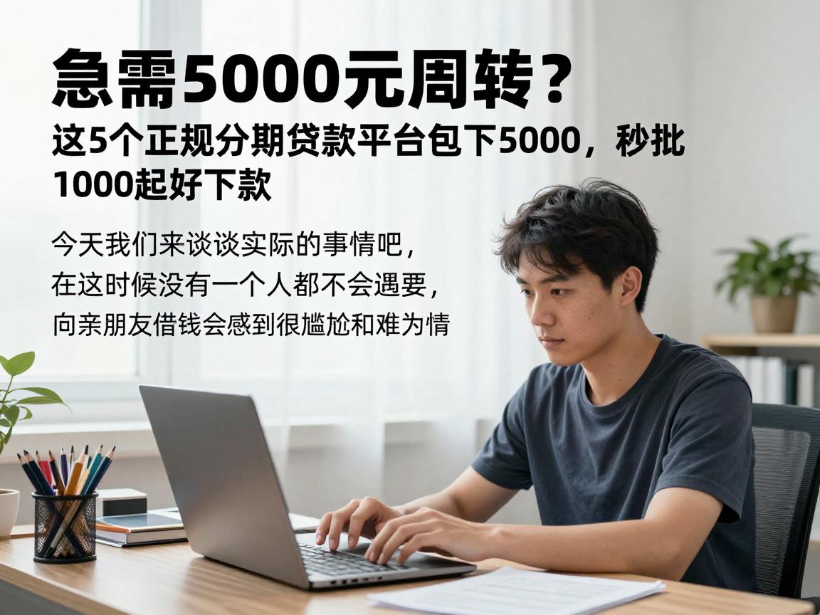 急需5000元周转？这5个正规分期贷款平台包下5000，秒批1000起好下款！