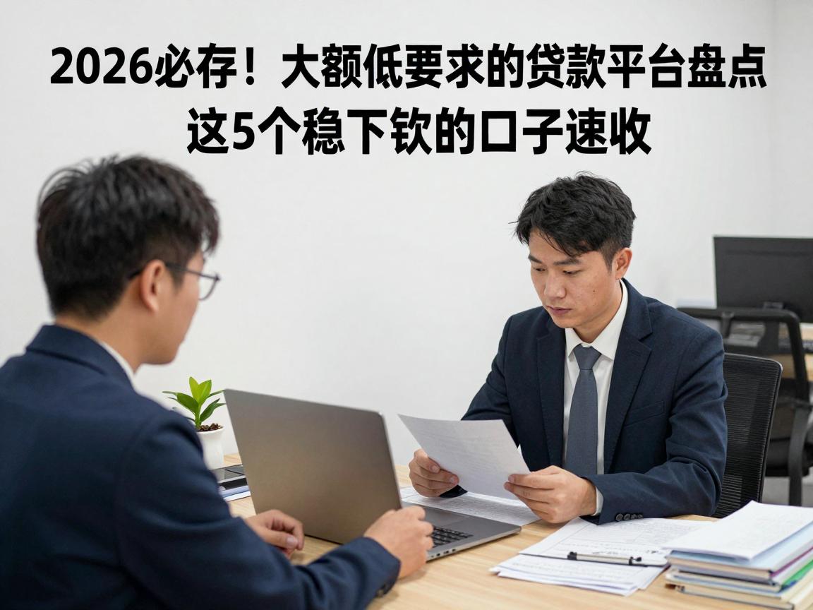 2026必存！大额度低要求的贷款平台盘点，这5个稳下款的口子速收