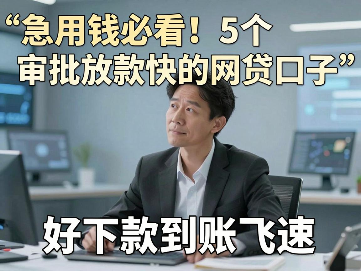 急用钱必看！5个审批放款快的网贷口子，好下款到账飞速