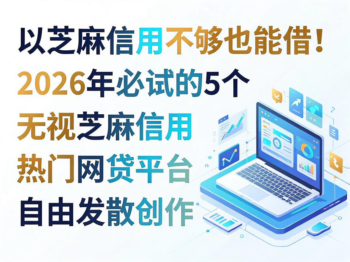 芝麻信用不够也能借！2026年必试的5个无视芝麻信用热门网贷平台