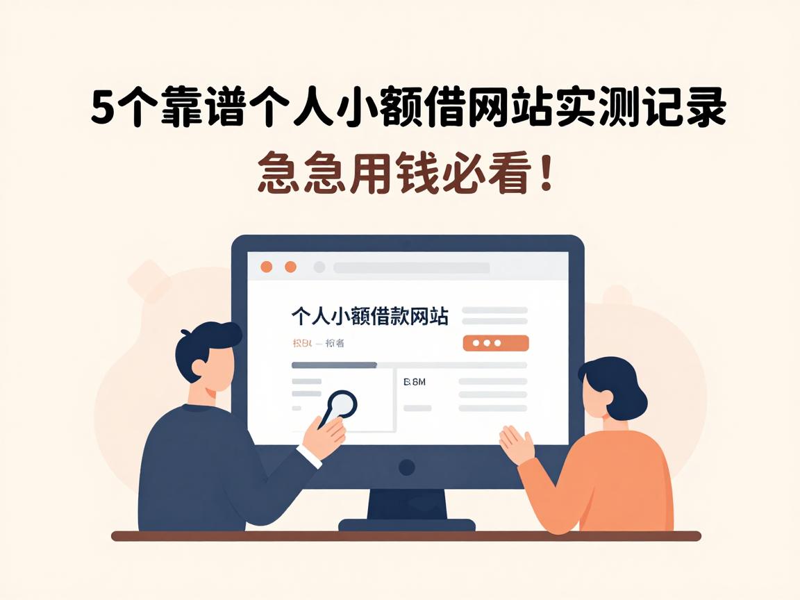 5个靠谱个人小额借钱网站实测记录，急需用钱必看！