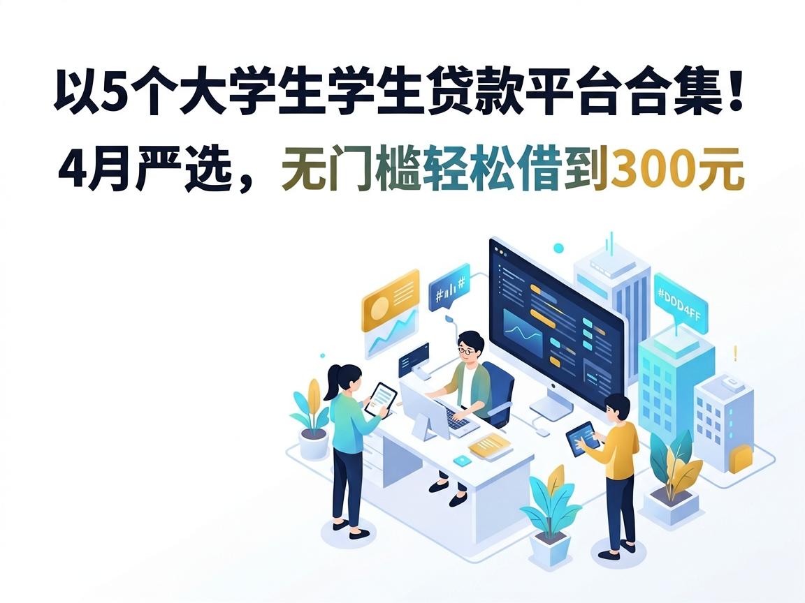 5个大学生学生贷款平台合集!4月严选,无门槛轻松借到300元