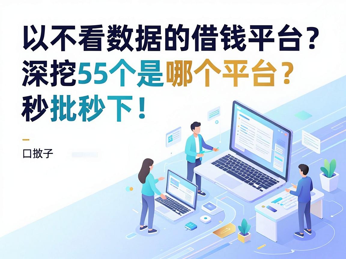 不看数据的借钱平台是哪个平台？深挖5个最新贷款放水口子，秒批秒下！