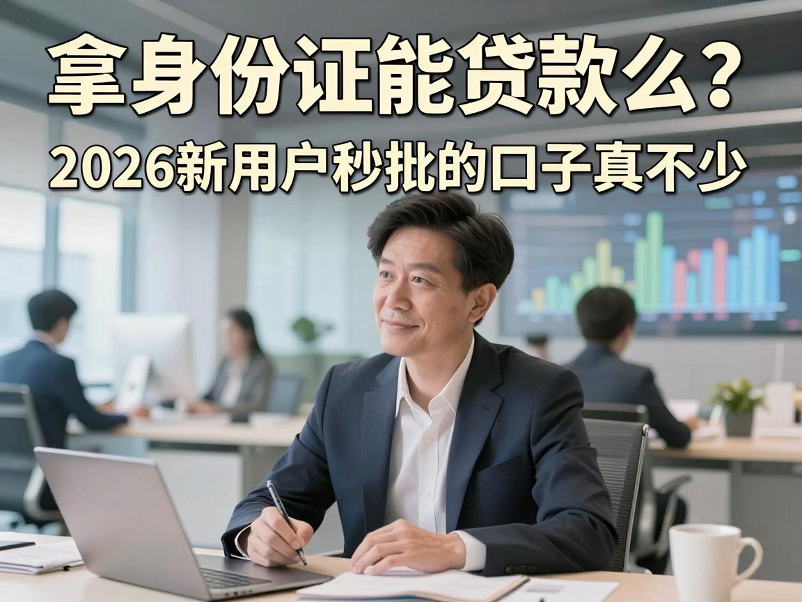 拿身份证能贷款么？2026新用户秒批的口子真不少，这5个贷款软件实测能下！