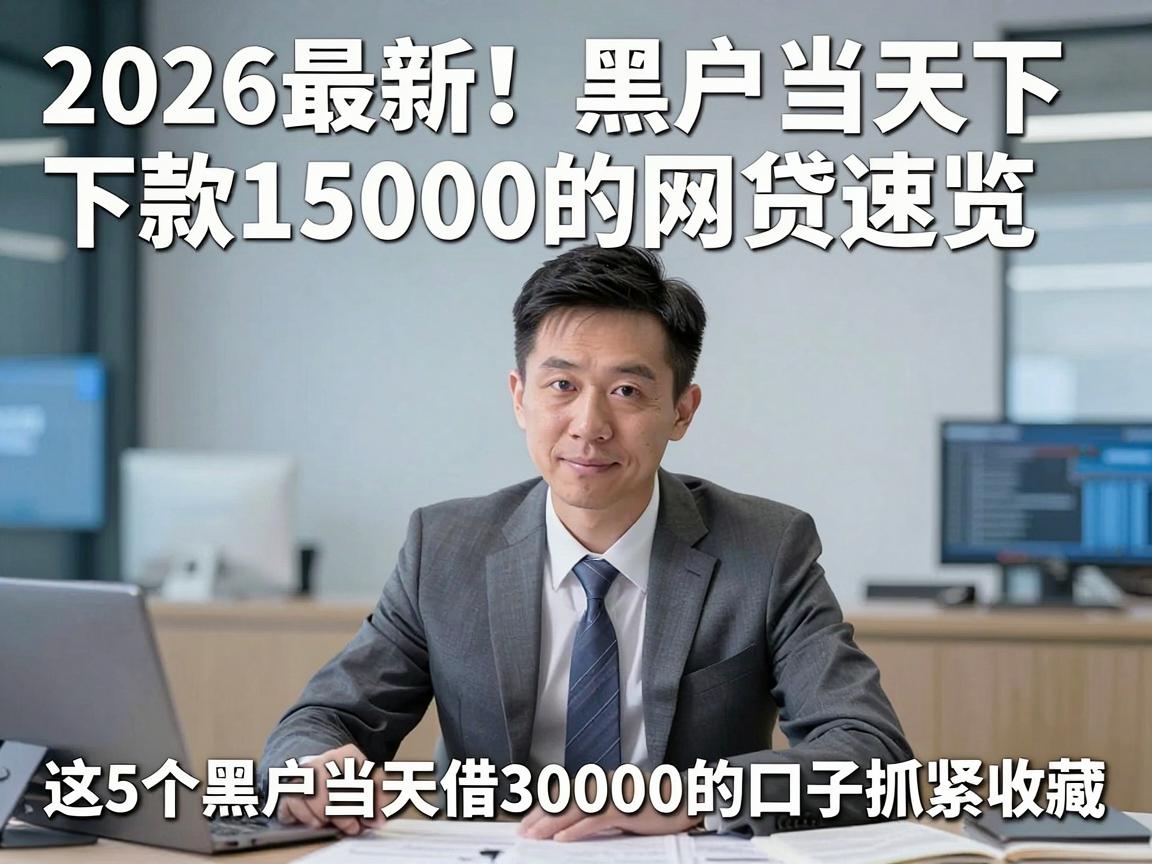 2026最新！黑户当天下款15000的网贷速览，这5个黑户当天借30000的口子抓紧收藏