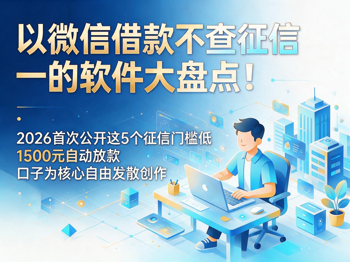 微信借款不查征信的软件大盘点！2026首次公开这5个征信门槛低、1500元自动放款的口子
