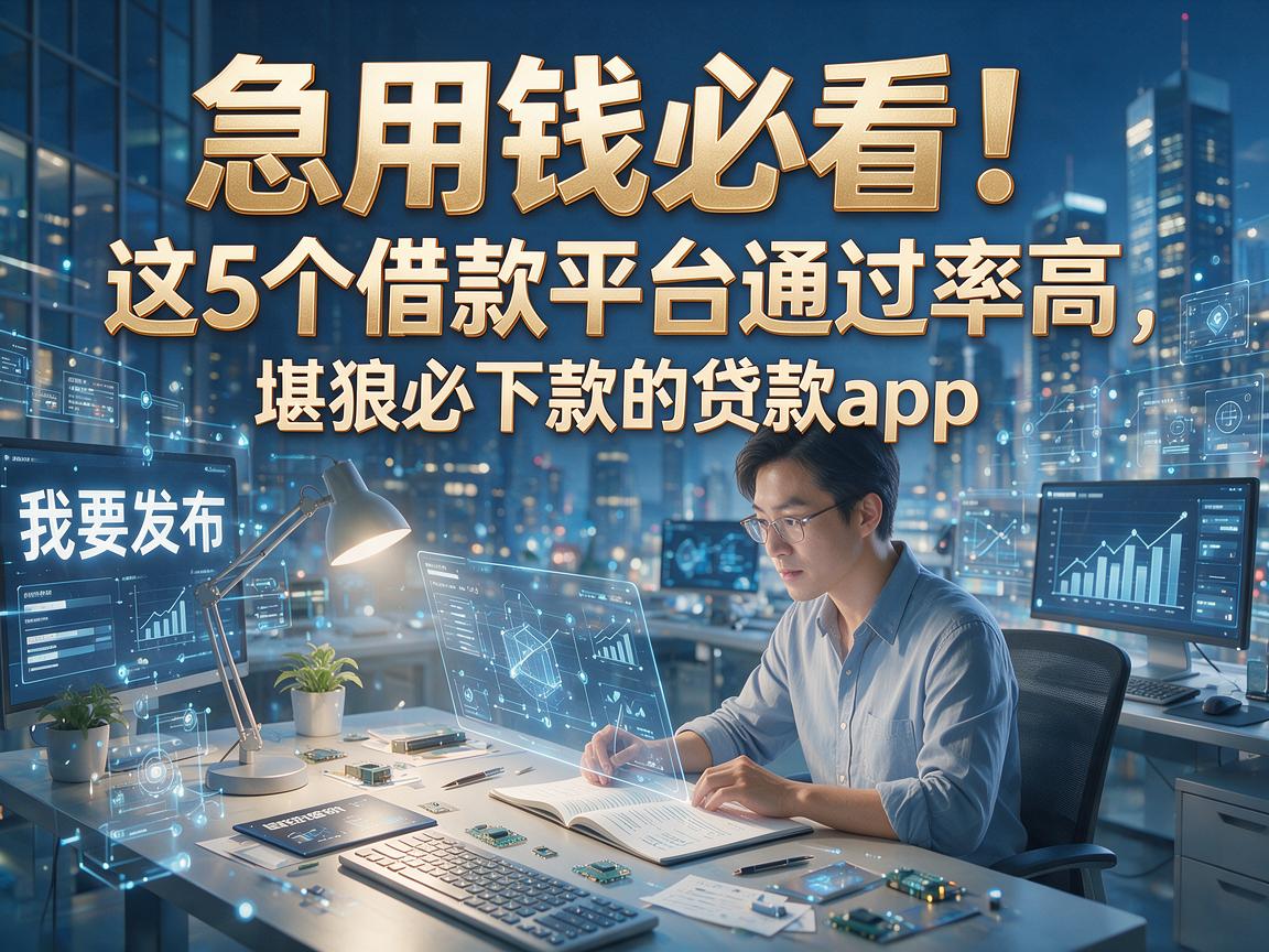 急用钱必看！这5个借款平台通过率高，堪称必下款的贷款app