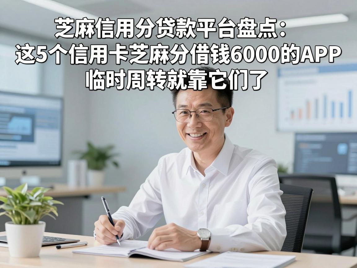 芝麻信用分贷款平台盘点：这5个信用卡芝麻分借钱6000的APP，临时周转就靠它们了