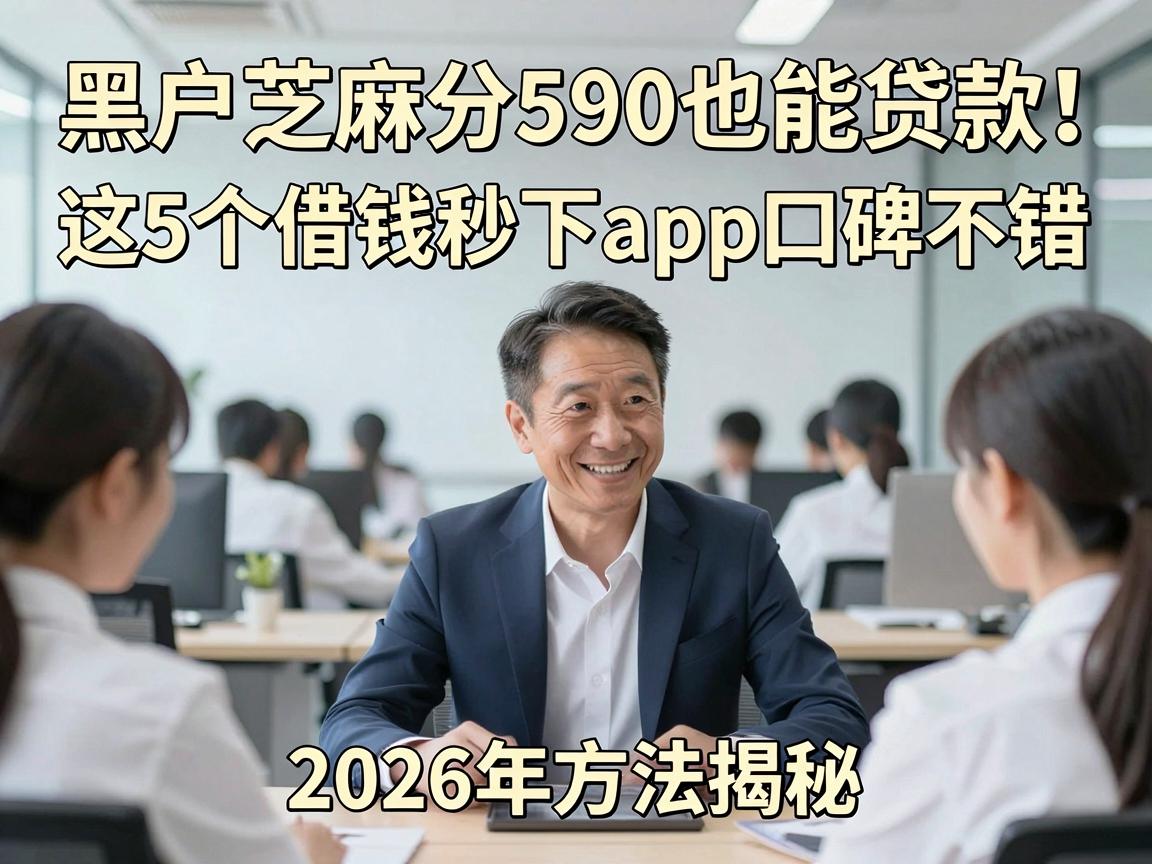 黑户芝麻分590也能贷款！这5个借钱秒下App口碑不错，2026年方法揭秘