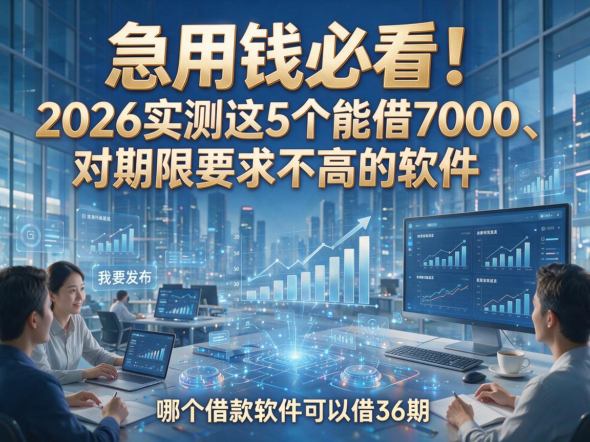 急用钱必看！2026实测这5个能借7000、对期限要求不高的软件，哪个借款软件可以借36期？