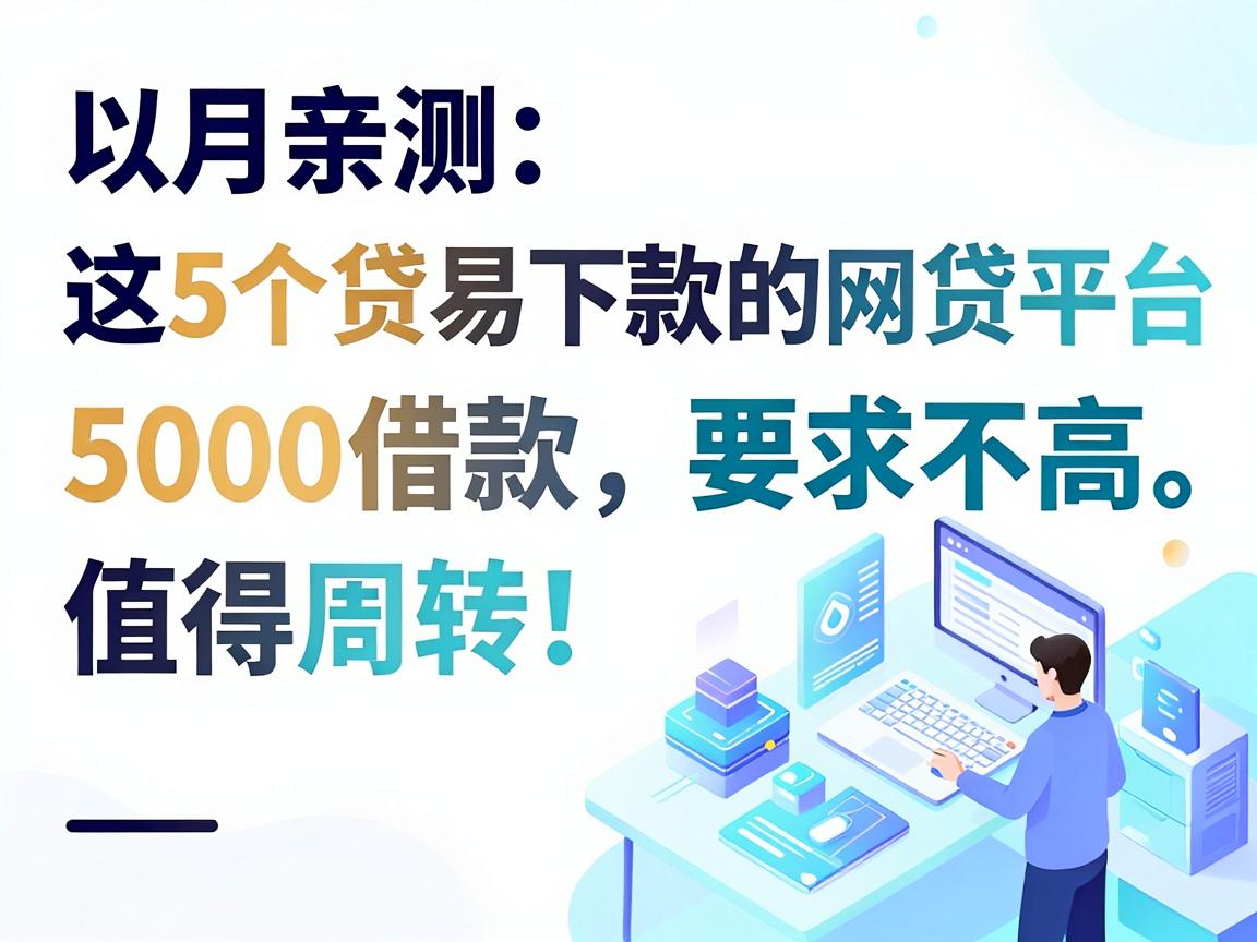 5月亲测：这5个贷款易下款的网贷平台，5000借款要求不高，值得周转！