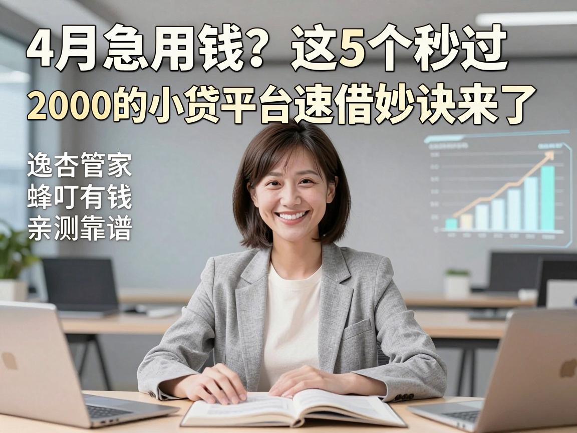 4月急用钱？这5个秒过2000的小贷平台速借妙诀来了，逸杏管家、蜂叮有钱亲测靠谱！