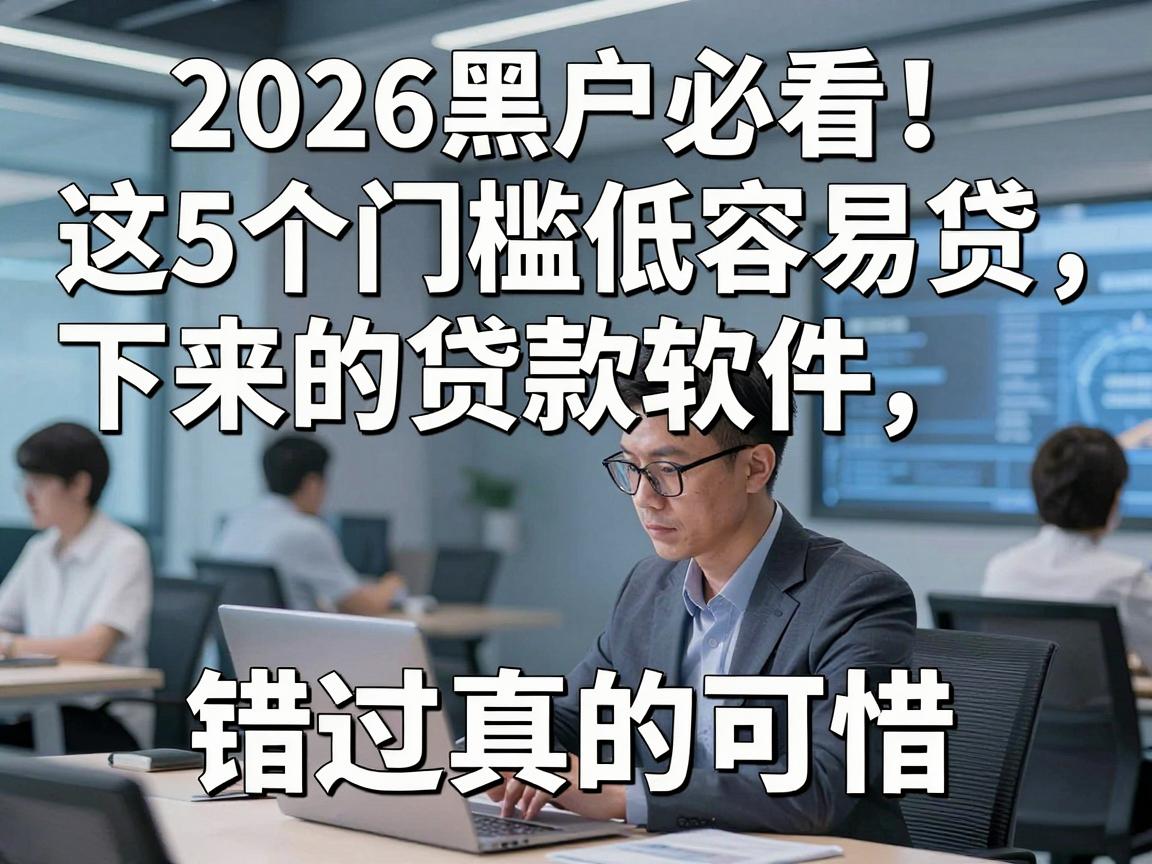 2026黑户必看！这5个门槛低容易贷下来的贷款软件，错过真的可惜！