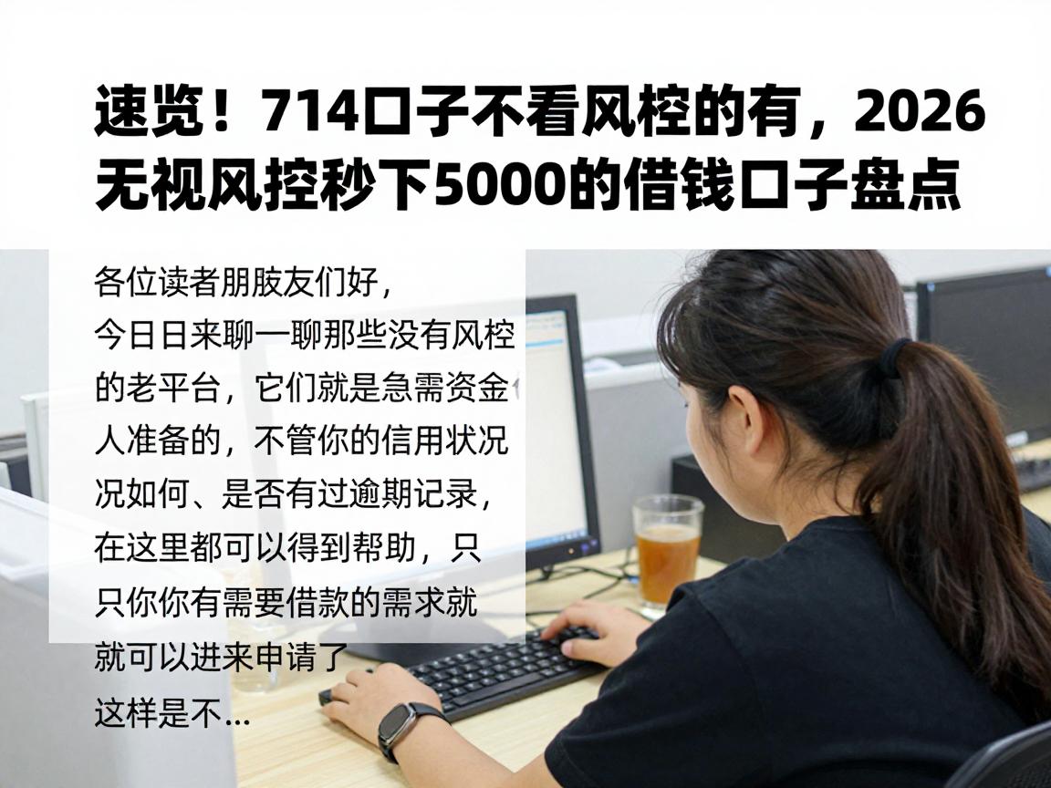 速览！714口子不看风控的有，2026无视风控秒下5000的借钱口子盘点