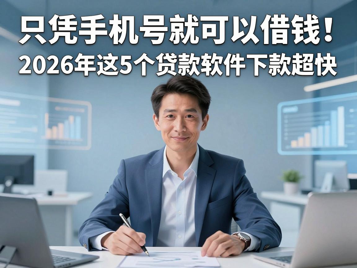 只凭手机号就可以借钱！2026年这5个贷款软件下款超快，亲测靠谱