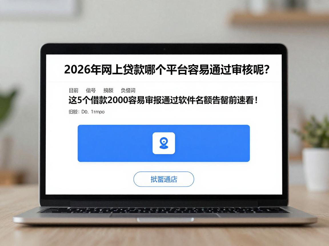 2026年网上贷款哪个平台容易通过审核呢？这5个借款2000容易审核通过软件名额告罄前速看！