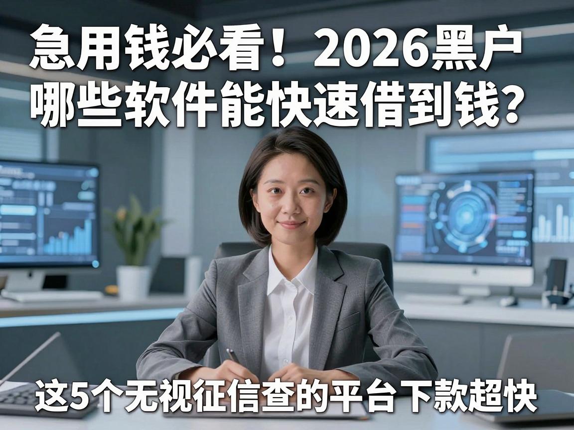 急用钱必看！2026黑户哪些软件能快速借到钱？这5个无视征信查的平台下款超快