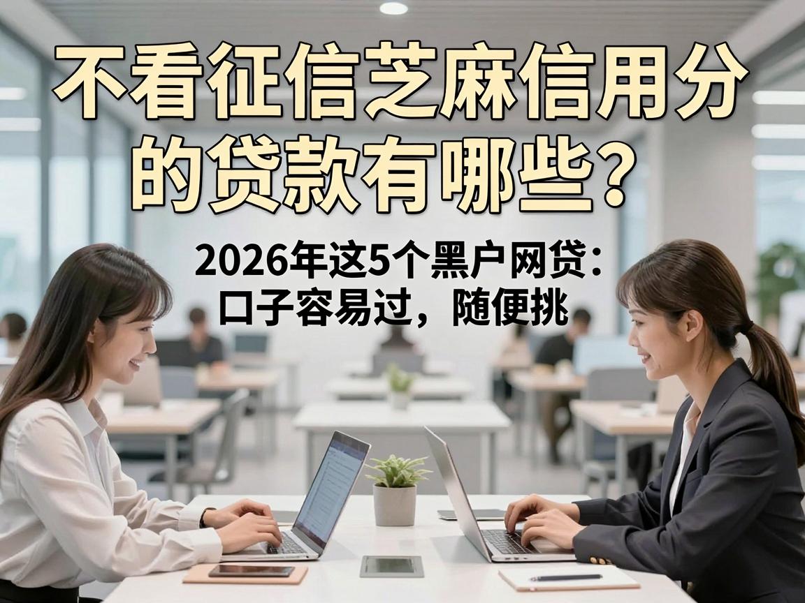 不看征信芝麻信用分的贷款有哪些？2026年这5个黑户网贷口子容易过、随便挑！