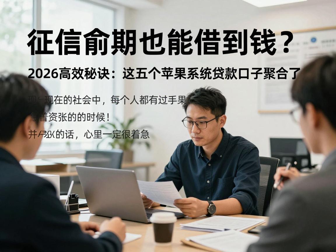 征信逾期也能借到钱？2026高效秘诀：这五个苹果系统贷款口子聚合了！